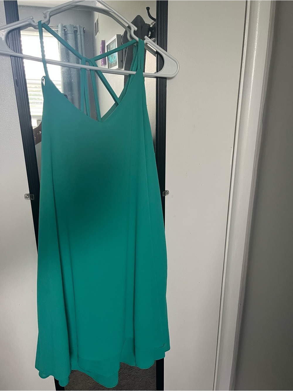 Sleeveless V-Neck Teal dress